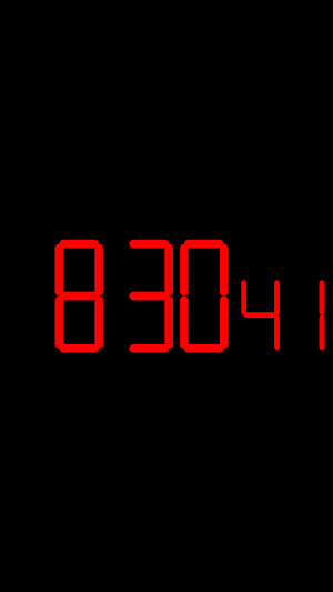 Digital Clock Seconds Screenshot 1