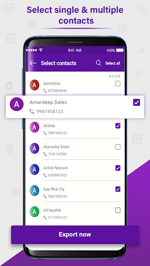 Import Export Contact Master Screenshot 1