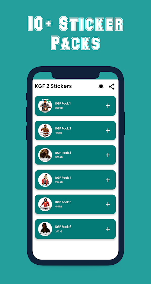 KGF 2 Stickers for WhatsApp Screenshot 1