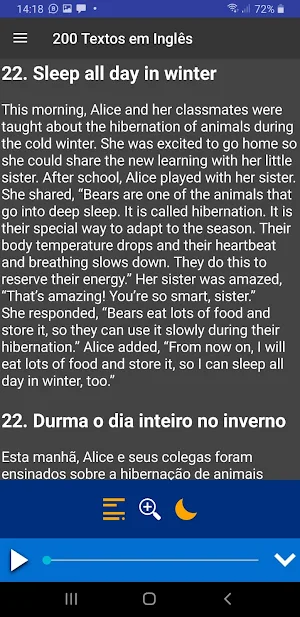 Textos em Inglês Premium Screenshot 2
