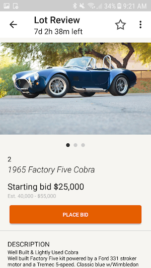 Motorious Online Auctions Screenshot 2