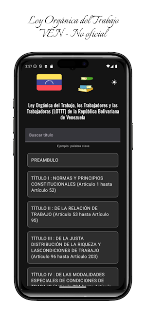 Ley Orgánica del Trabajo VEN Screenshot 0