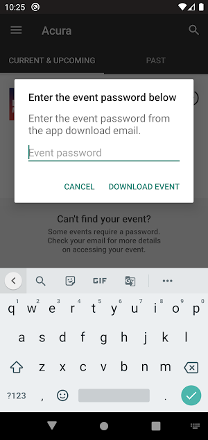 Acura Events Screenshot 1