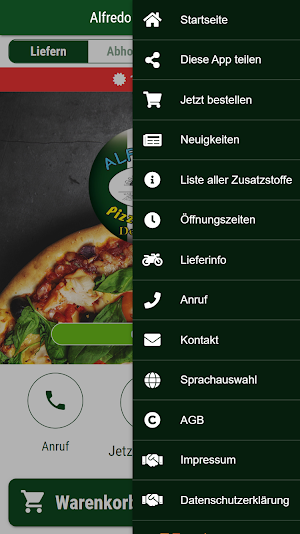 Alfredo Pizza Service Screenshot 2