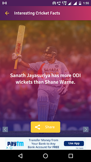 Interesting Cricket Facts Screenshot 1