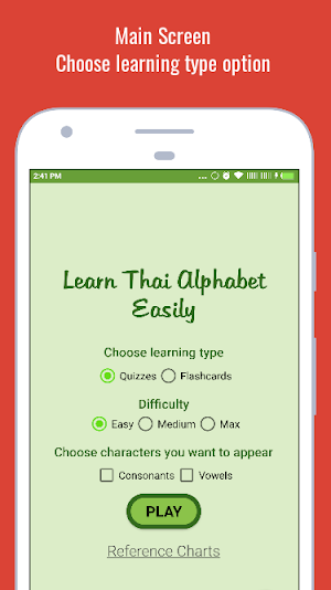 Learn Thai Alphabet Easily - Thai Script - Symbol Screenshot 0