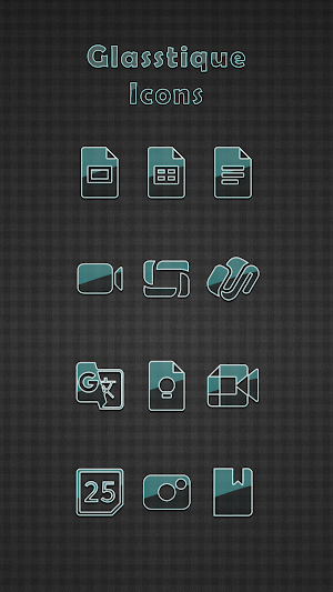Glasstique Teal Icon Pack Screenshot 1
