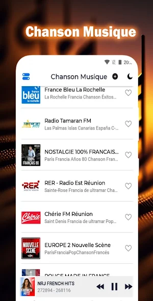 Chanson Musique Screenshot 3