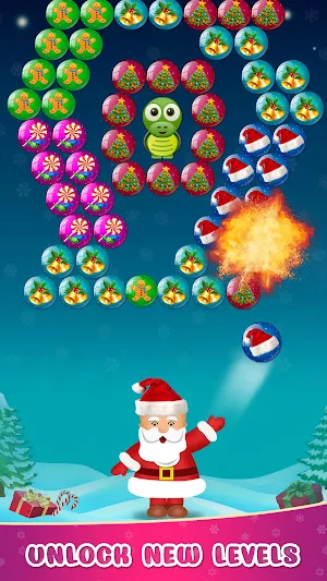 Christmas Bubble Shooter Game Screenshot 3
