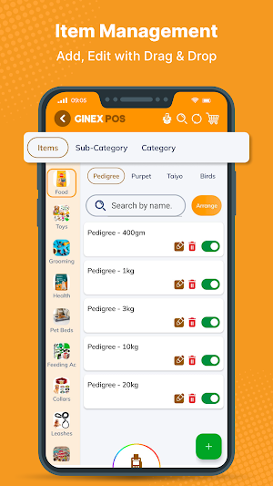 Ginex Pet Shop Billing Screenshot 1