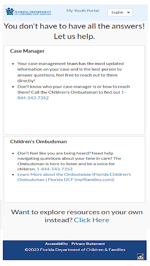 myYouthportal Mobile App Screenshot 2
