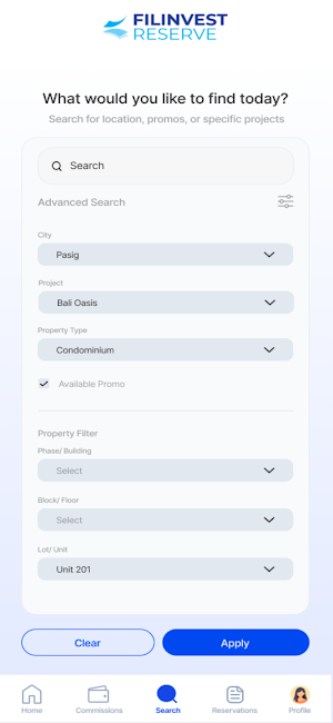 Filinvest Reserve Screenshot 2