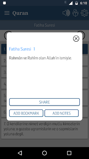 Turkish Quran Screenshot 3