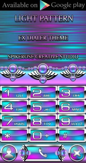 Light Pattern 3D Next Launcher theme Screenshot 2
