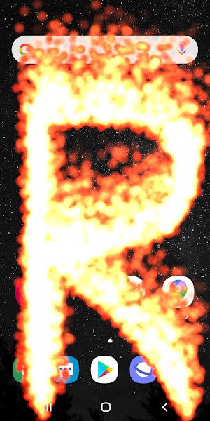 Fire in Phone Simulator - Draw Flames on a Screen Screenshot 2