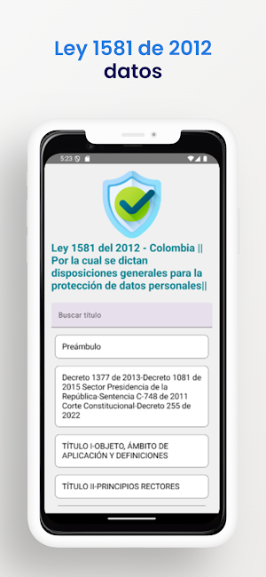 Protección Datos Ley1581de2012 Screenshot 1