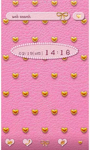 Pink Leather & Heart Studs Screenshot 0