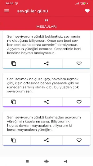 sevgililer günü güzel mesajları 2021 Screenshot 1