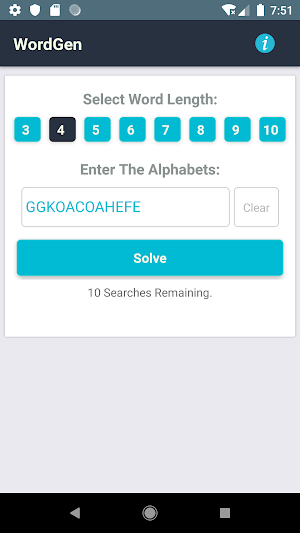 WordGen: 4 Pics 1 Word Answers Finder : Solver Screenshot 0