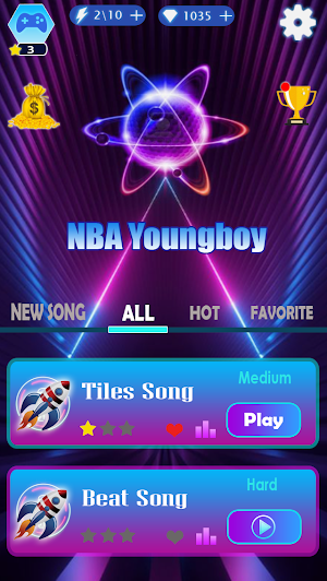 Nba Young Boy Tiles Hop Screenshot 0