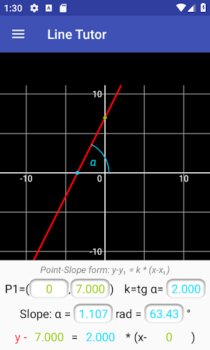 Line Tutor - Analytic Geometry Screenshot 3