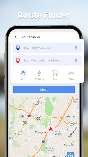GPS Navigation - Route Planner Screenshot 1