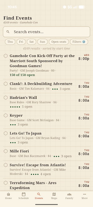 Gamehole Con Companion Screenshot 1