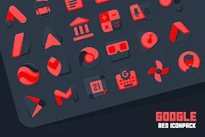 Atom Red Iconpack Screenshot 1