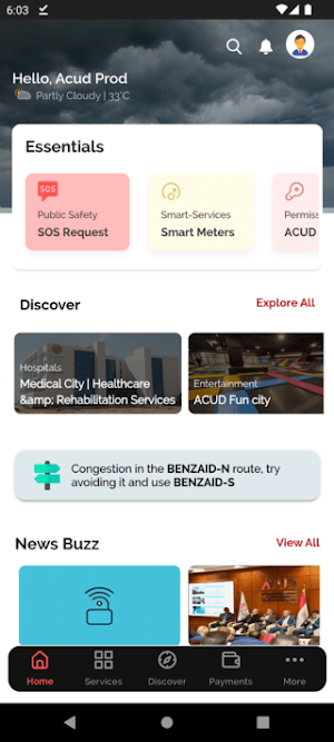 ACUD Citizen Mobile App Screenshot 2