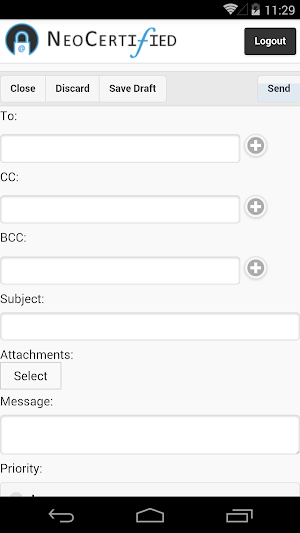 NeoCertified Secure Email Screenshot 2