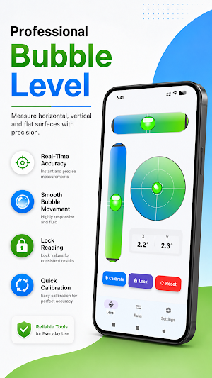 Bubble Level & Digital Ruler Screenshot 0