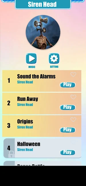 Siren Head Music Tiles Game Screenshot 0