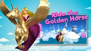 Princess Unicorn Sky World Run Screenshot 1