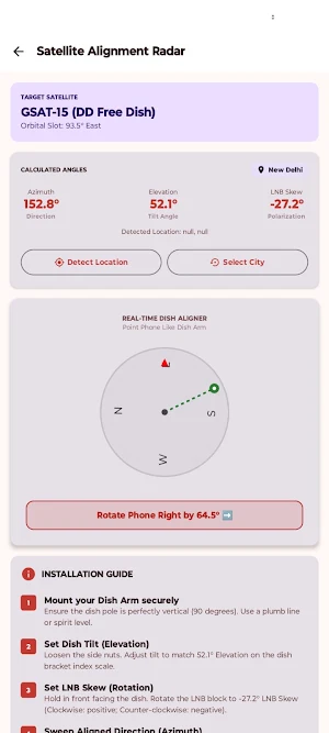 Free DTH - Sat Finder & SAT>IP Screenshot 0