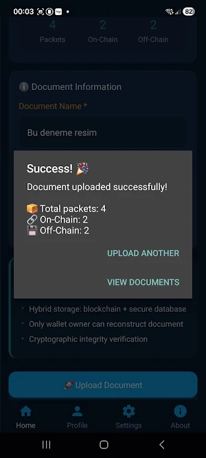 DeCerta Blockchain based Docs Screenshot 2