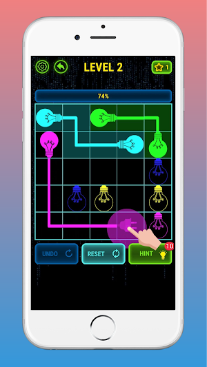 Connect Glow! Pair Color Game Screenshot 2