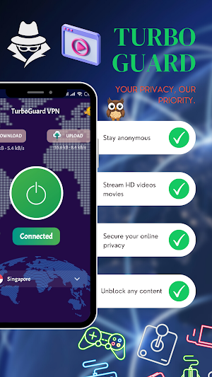 TurboGuard :Secure Private VPN Screenshot 3