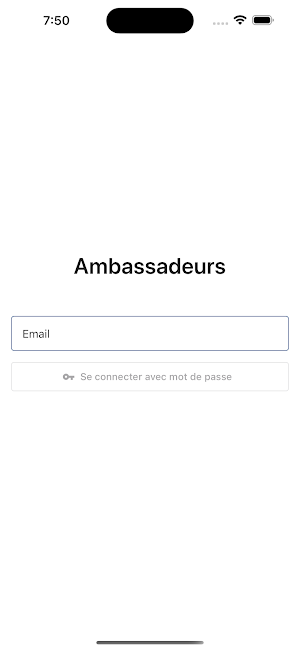 Appli Ambassadeurs Screenshot 0