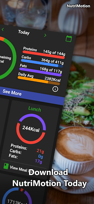 NutriMotion: Diet & Gym Logger Screenshot 1