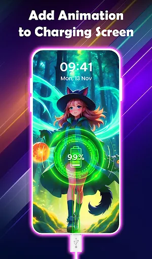 3D Charging Battery Animation Screenshot 1