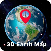 3D Globe Map Satellite View
