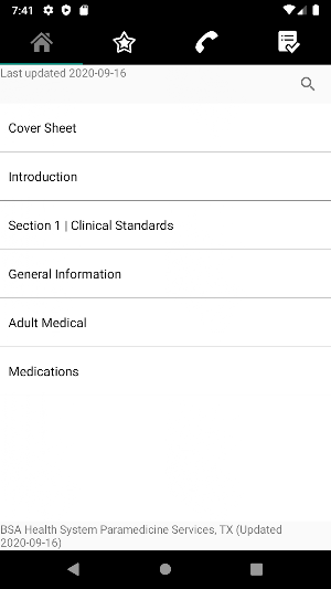 BSA/PCEMSP Protocols Screenshot 1