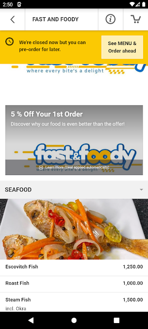 Fast and foody Screenshot 2