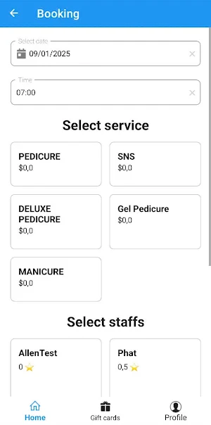 Smart Nail Customer Screenshot 2