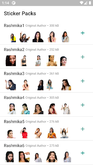 Rashmika Stickers Screenshot 0