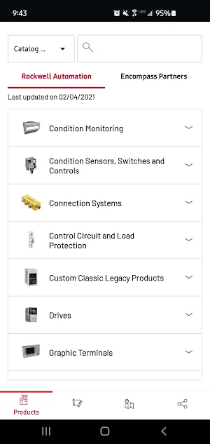 Rockwell Automation Product Catalog App Screenshot 0