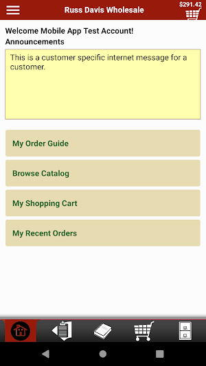 Russ Davis Checkout Screenshot 0