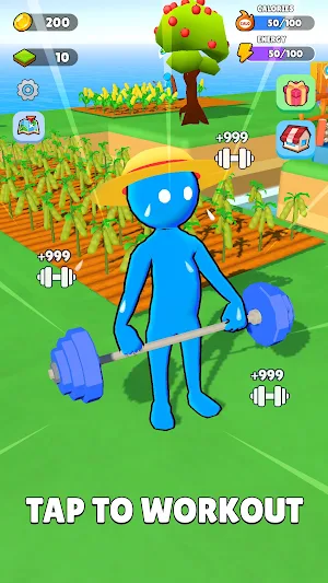 Muscle Land: Farm Hero Clicker Screenshot 1
