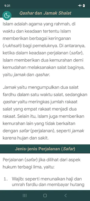 Sholat Jama dan Qashar Screenshot 1