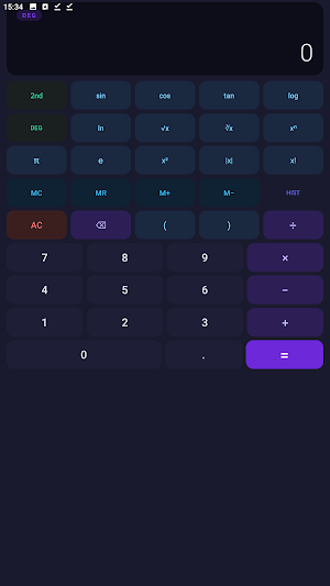Scientific Calculator Screenshot 0